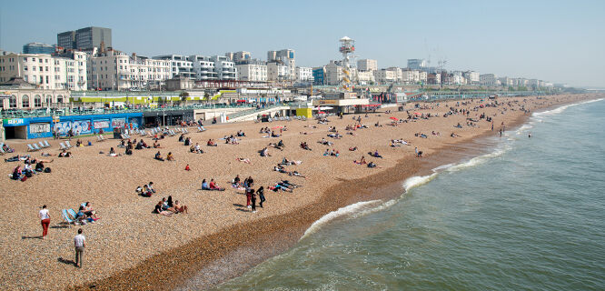 View on seafront Brighton