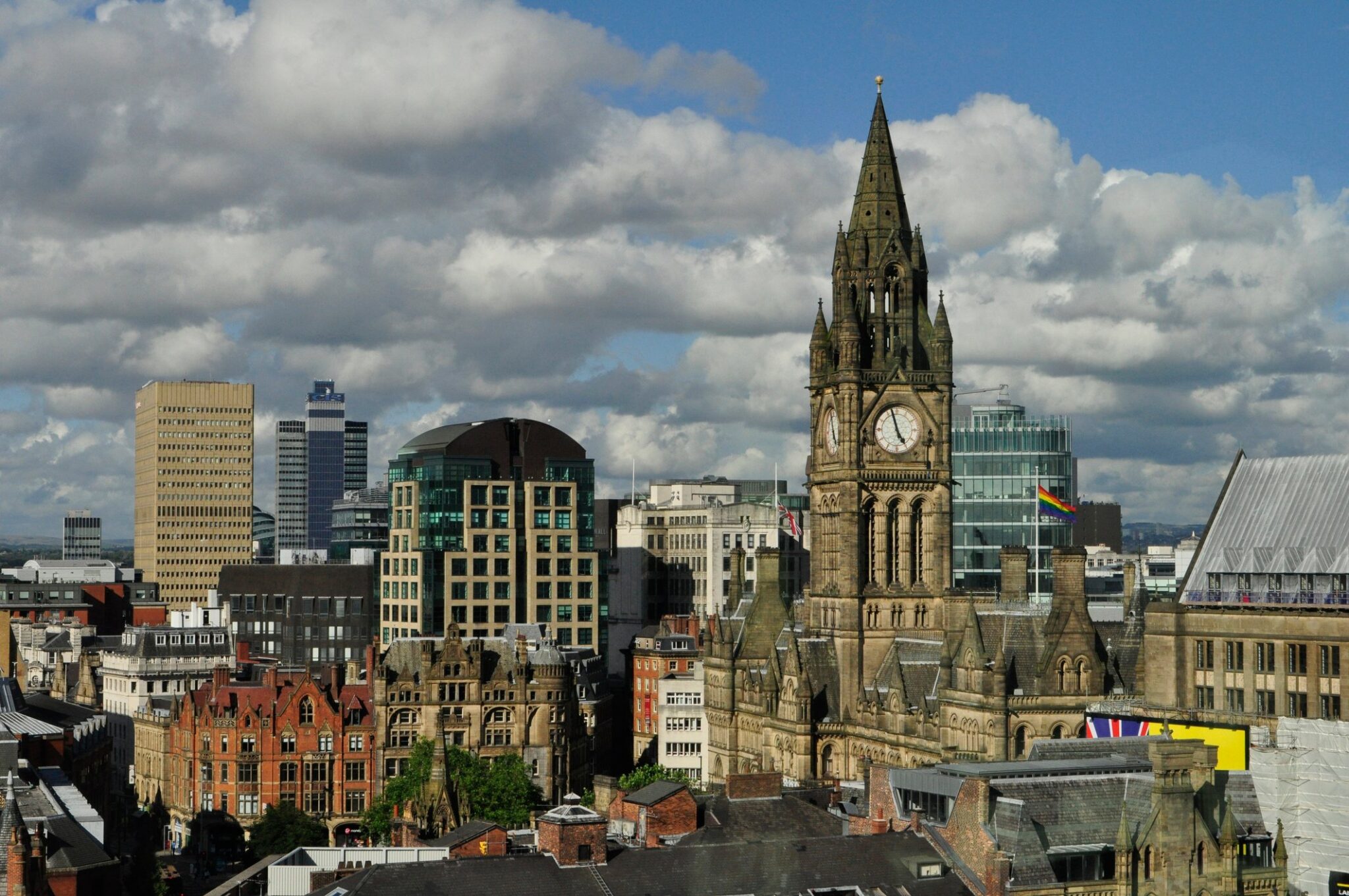 View view on Manchester from above