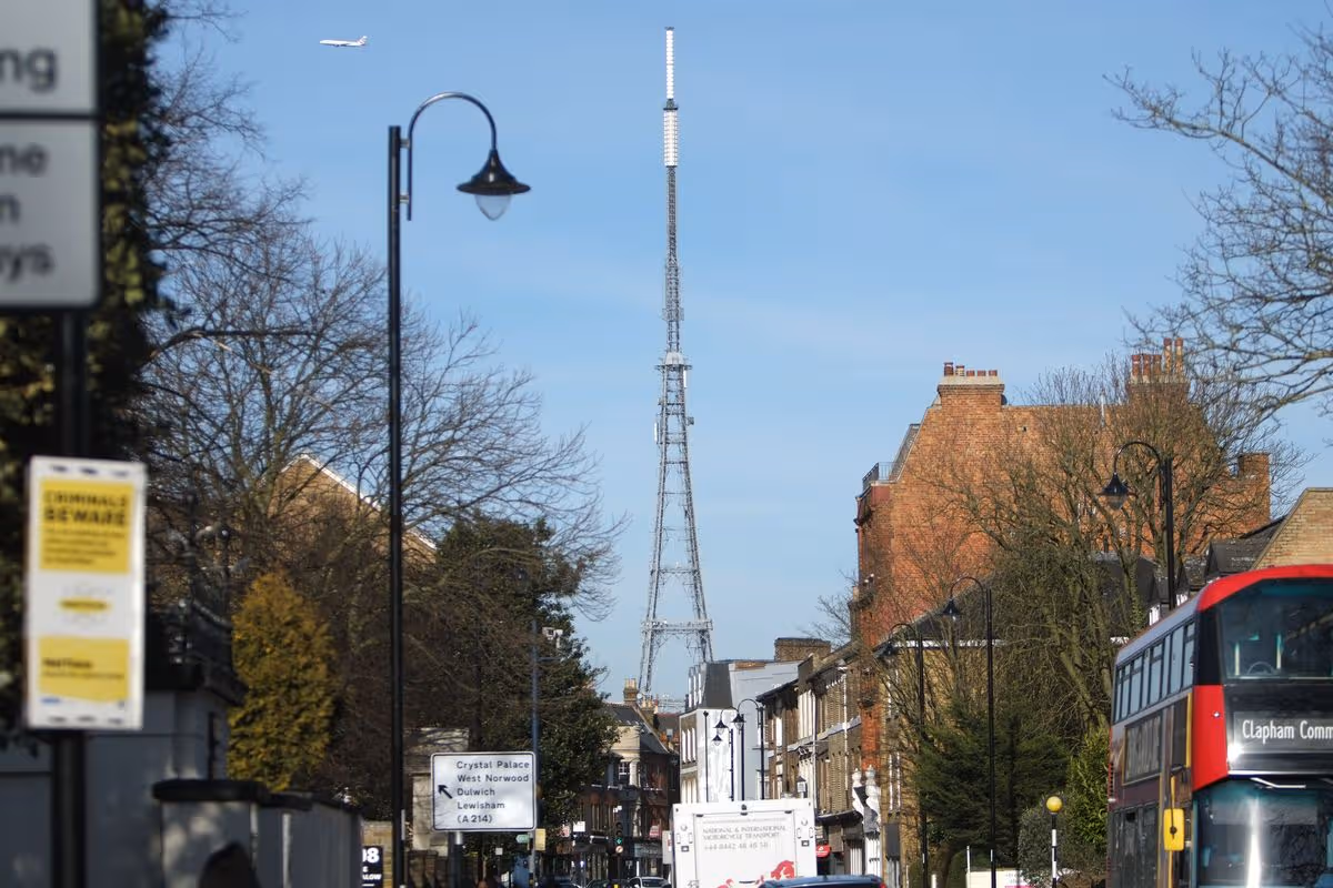 View tover near Crystal Palace